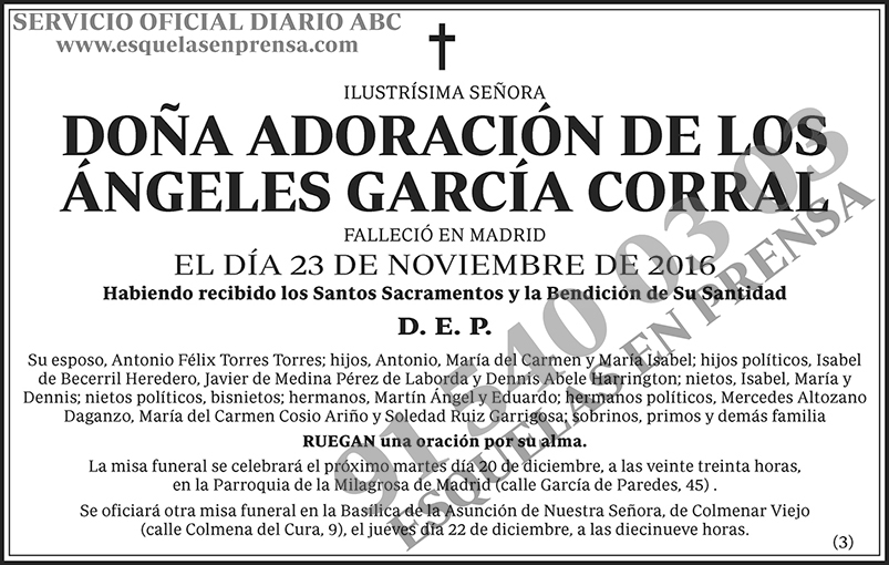Adoración de los Ángeles García Corral